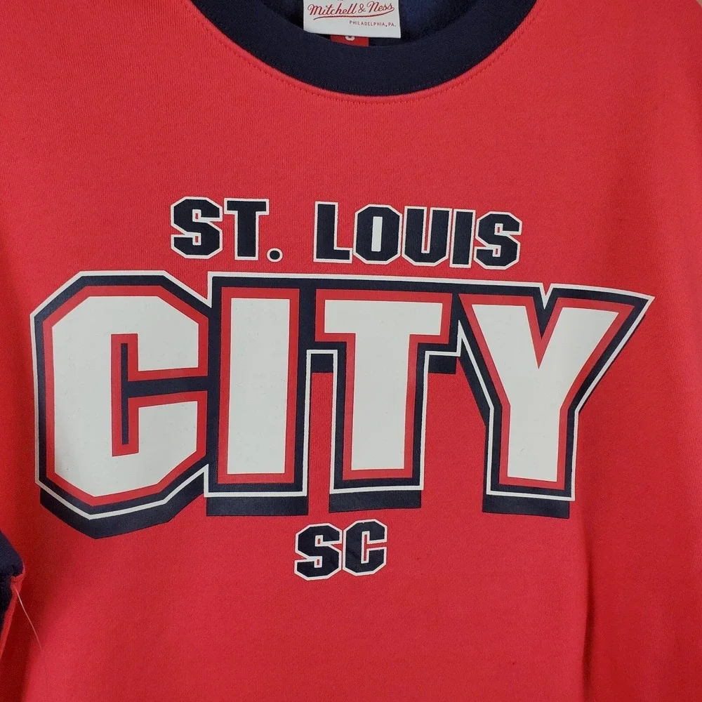 Mitchell & Ness Mens Sweatshirt Small Long Sleeve St. Louis‎ City SC